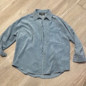 Kittenish Blue Button Down Shirt